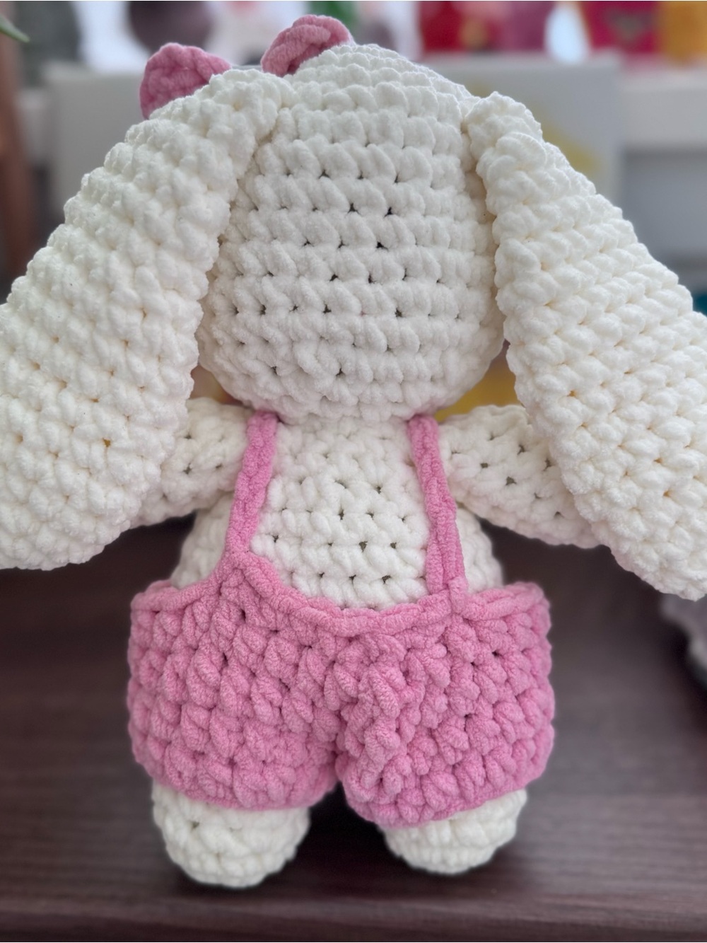 Super Cute ‘Hazel’ The Bunny Crochet, Handmade Crochet Decor Gift - Picture 2 of 7